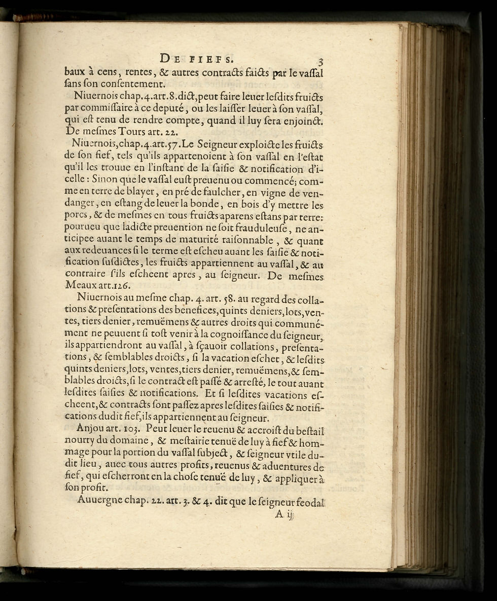 Miniature : Coutume de Paris comparée aux autres Coutumes de France (1611). Par. G. Fortin.