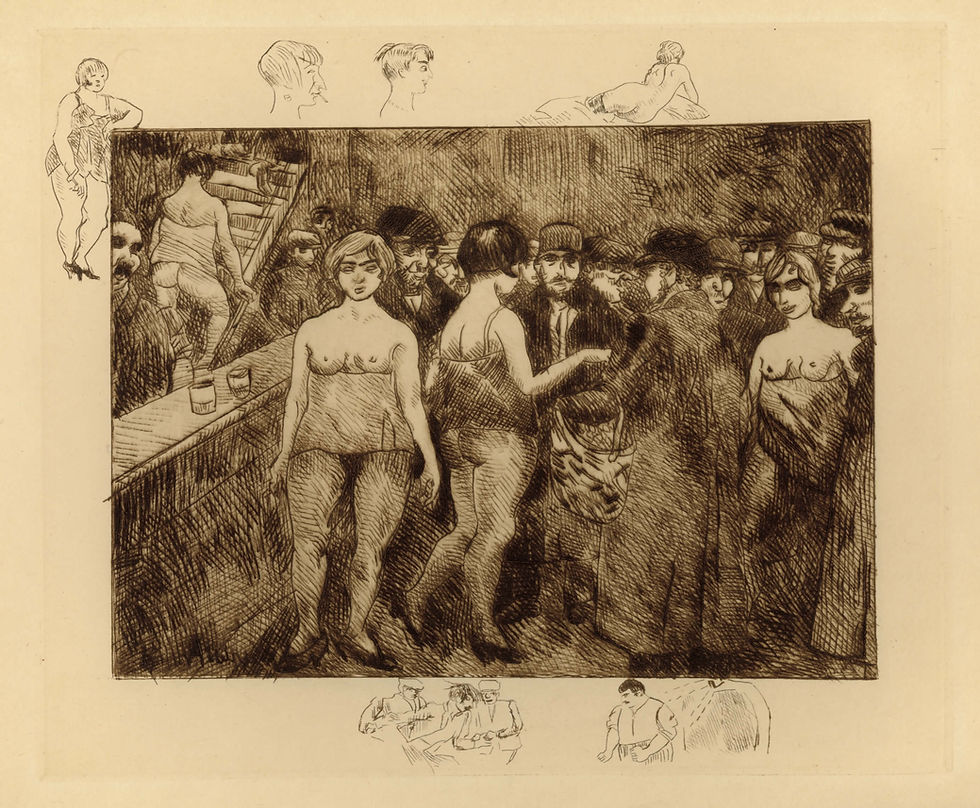 Miniature : P. Mac-Orlan, Images Secrètes de Paris (1928). 20 eaux-fortes par G. Assire 1/50