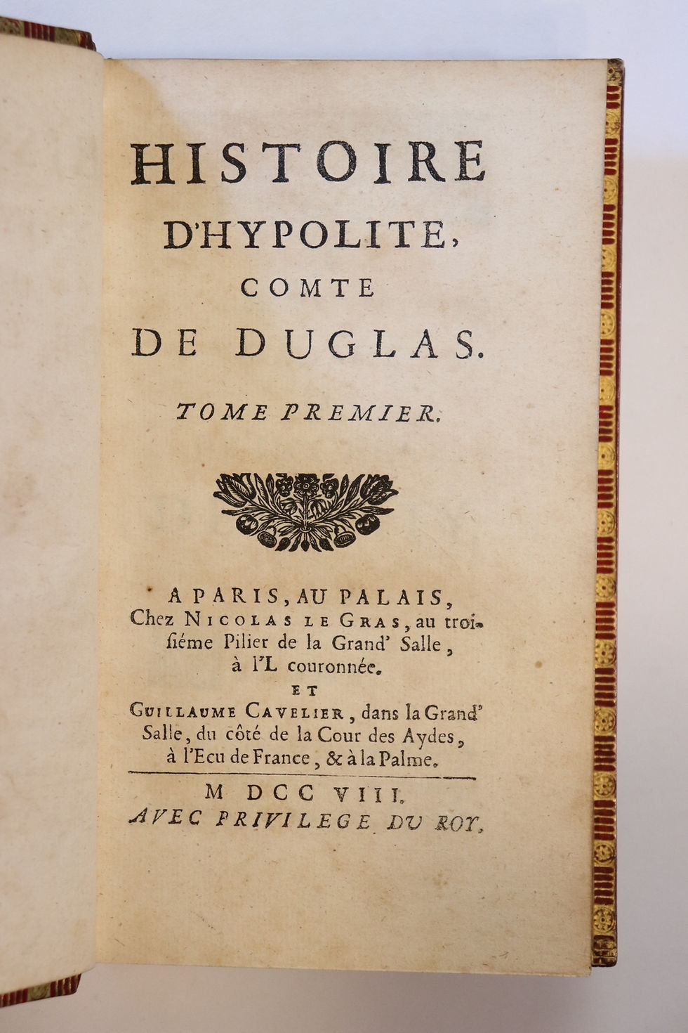 Miniature : Madame d'Aulnoy. Histoire d'Hypolite (île de la Félicité). Roman. Conte.