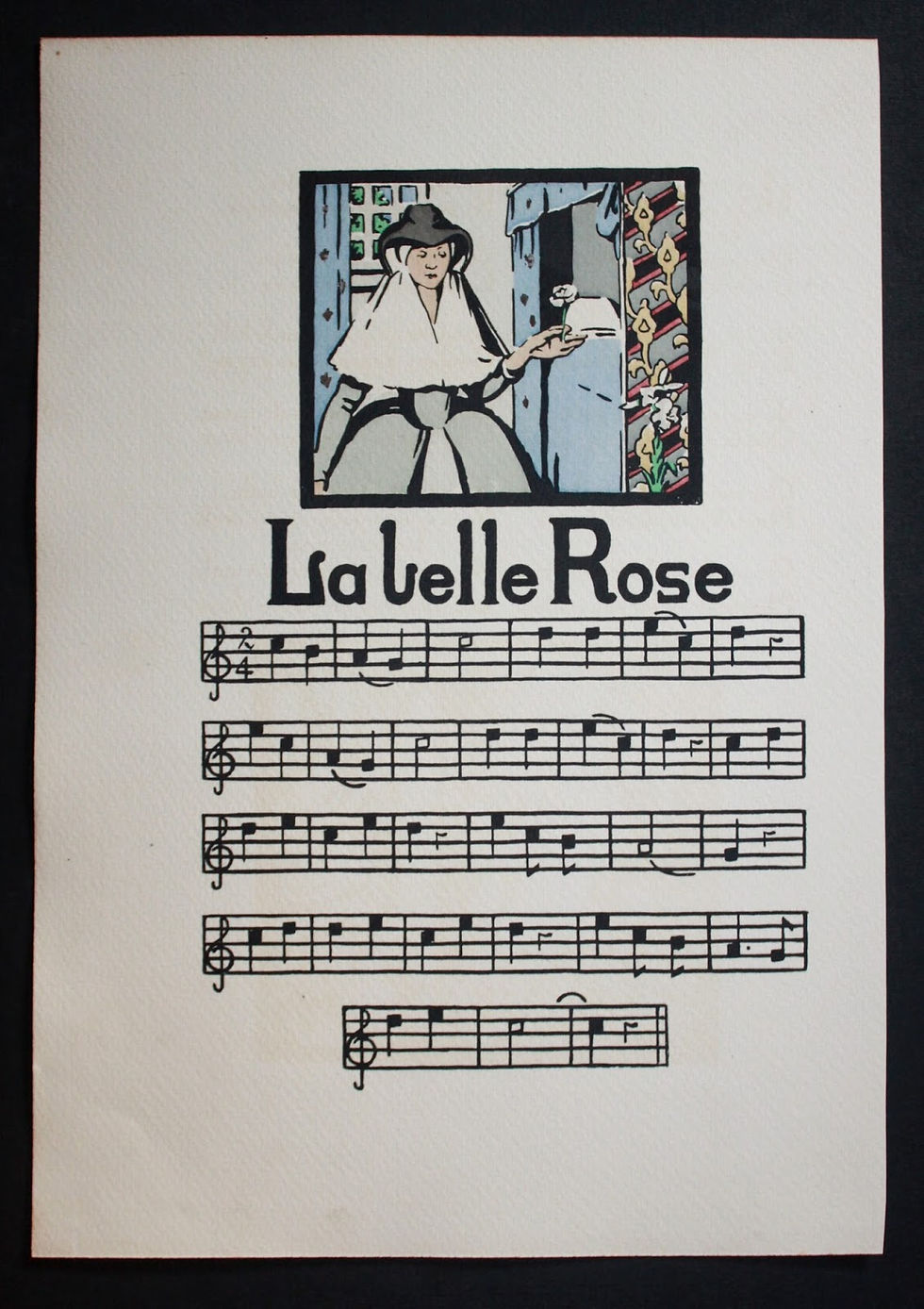 Miniature : Chansons de l'Ancienne France, Québec (1905). Illustrations de Robertson. 150 ex
