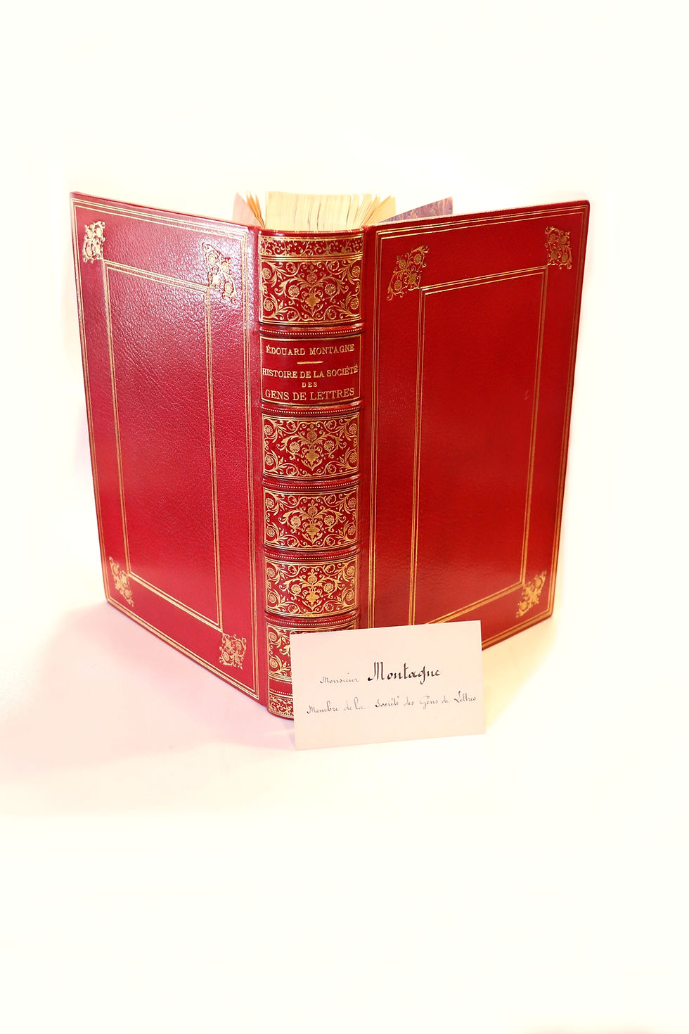 Miniature : Histoire de la Société des Gens de Lettres par E. Montagne et J. Clarétie (1889)