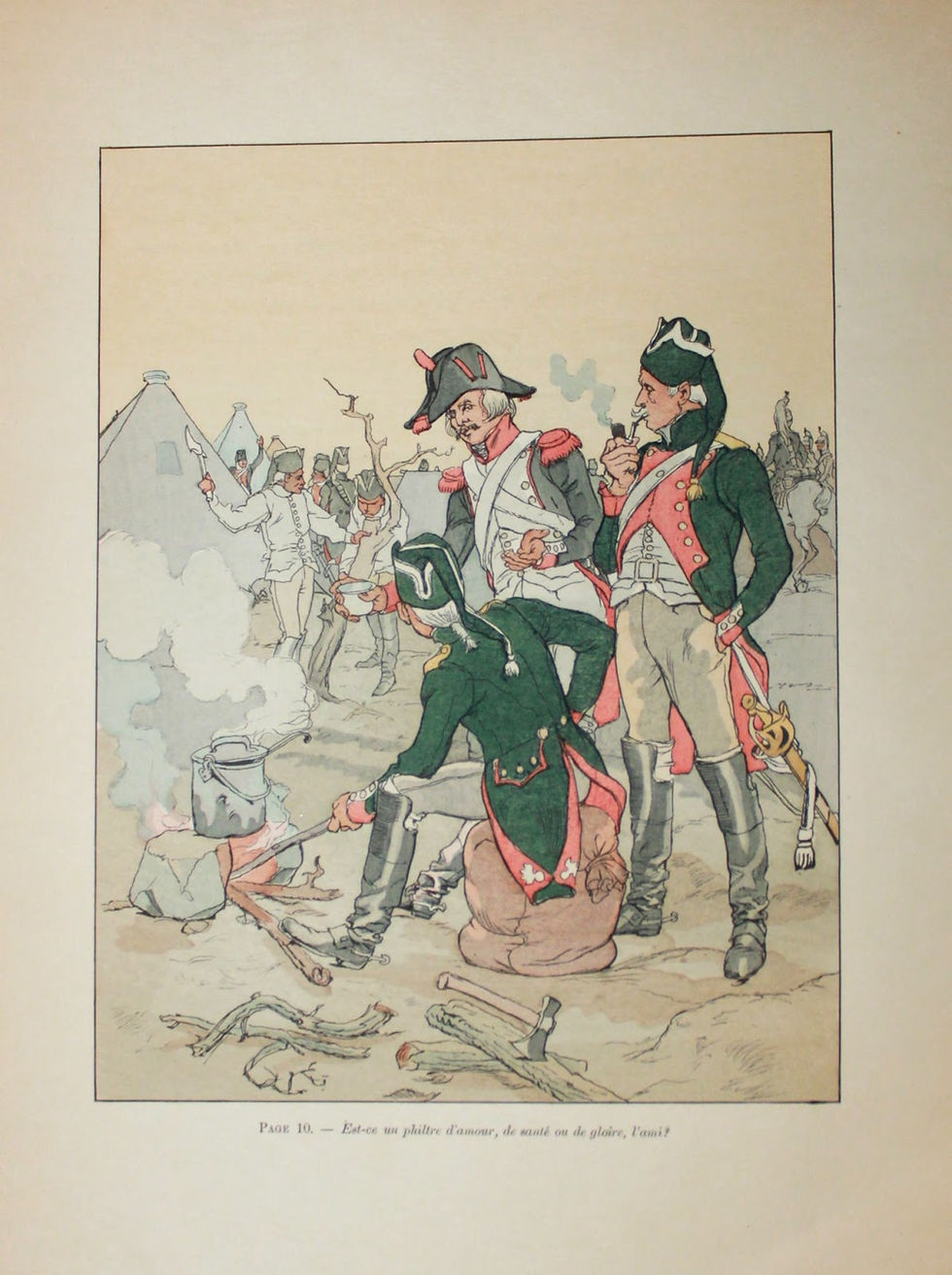 Miniature : Octave Uzanne. Eugène Courboin. La panacée du Capitaine Hauteroche (1899). Japon
