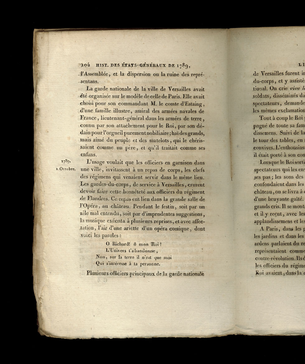 Miniature : Pierre Granié avocat. Histoire des Etats-Généraux ou Assemblée Nationale en 1789