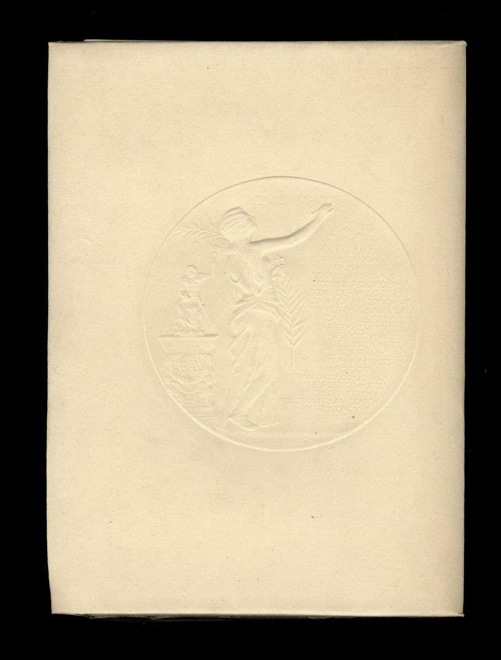 Miniature : Henryk Sienkiewicz. Quo Vadis (1901). Un des 200 exemplaires sur ancien Japon.