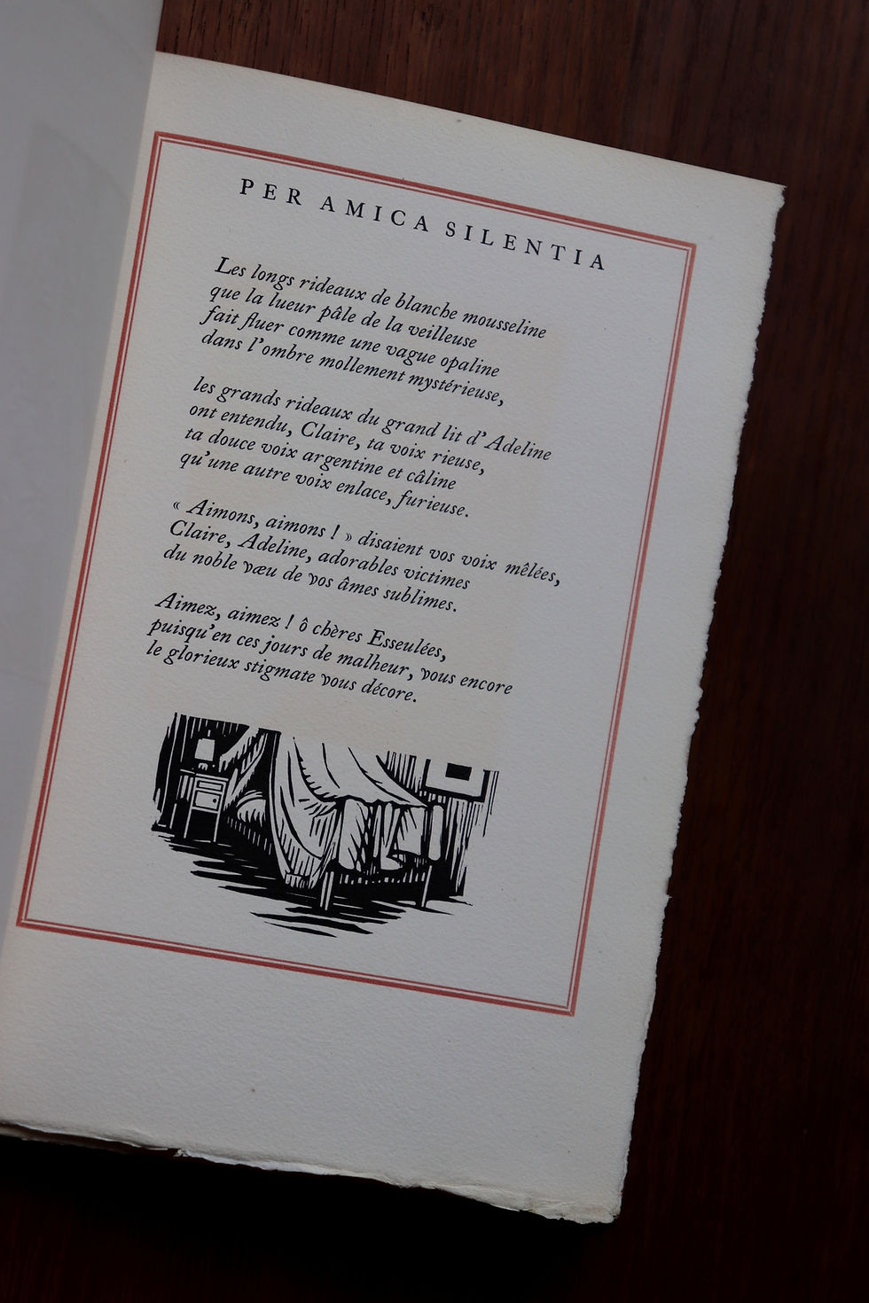 Miniature : Paul Verlaine. Daragnès. Les Amies (poésies saphiques). 1919. 1/250 ex.
