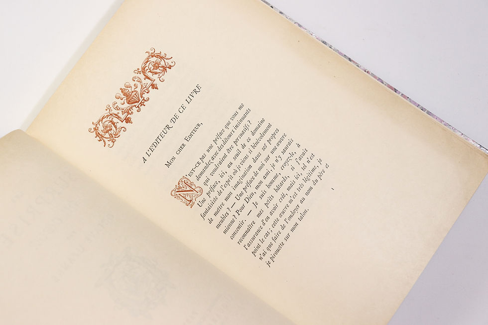 Miniature : 1881 | Octave Uzanne | Les Surprises du Coeur | Un des 12 Japon | Reliure signée