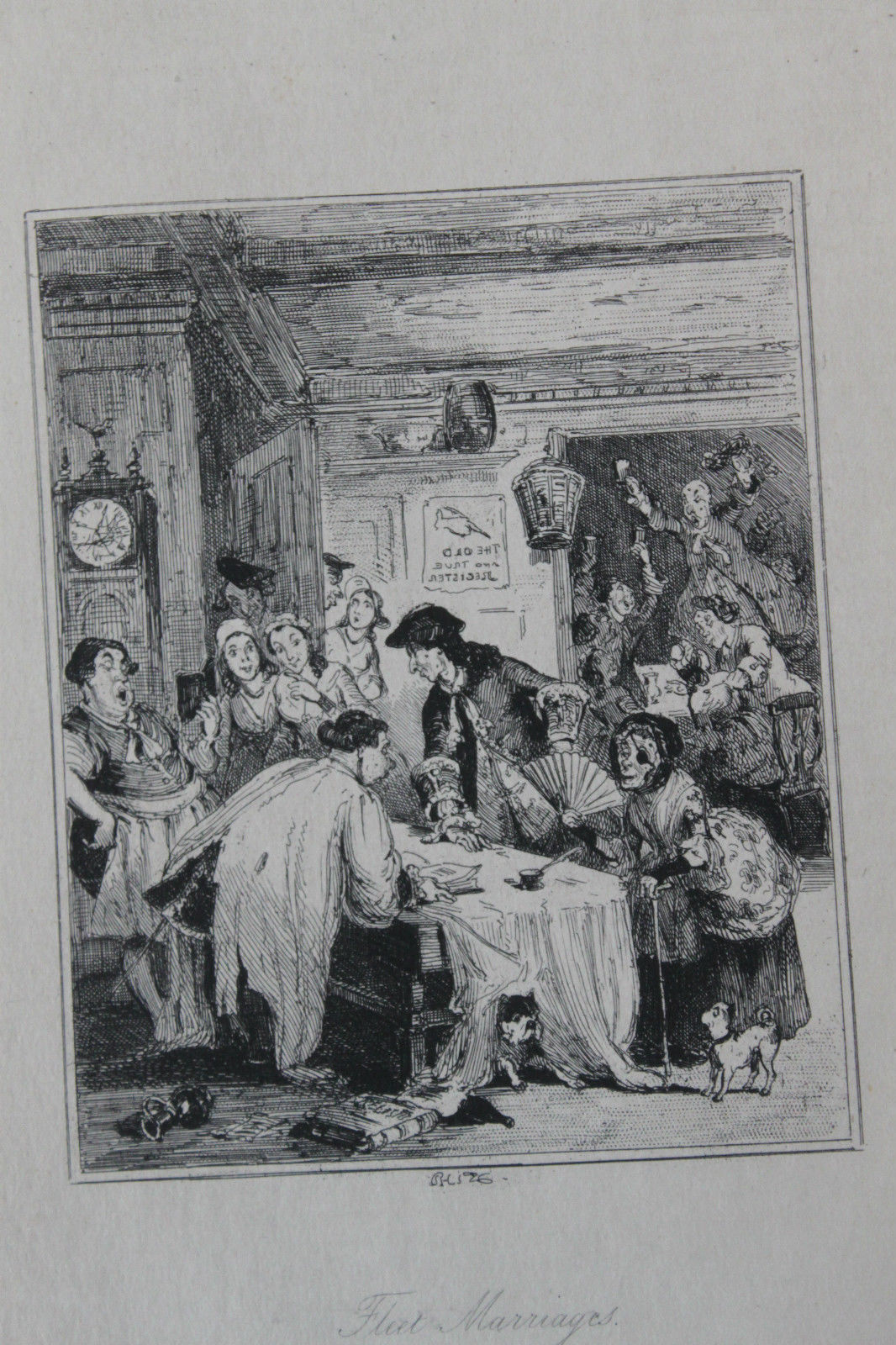 1880 Gravure Phiz Chronicles of crime, Fleet marriages