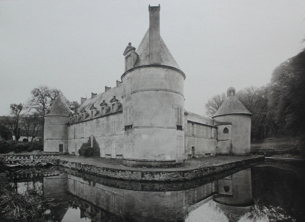Château de Bourgogne : Bussy-Rabutin en Côte d'Or. Photogravure grand format