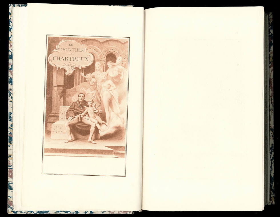 Miniature : Histoire de Saturnin, Portier des Chartreux | 1909 | 10 gravures de Paul Avril