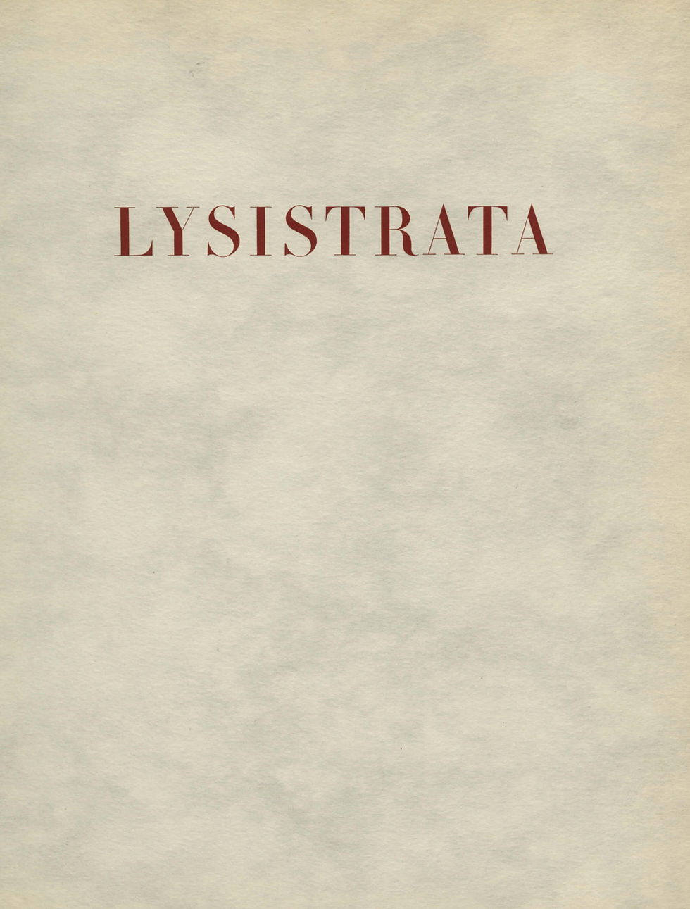 Miniature : Aristophane | Lysistrata | Compositions de Maurice L'Hoir (1945). 33 ex. Dessin