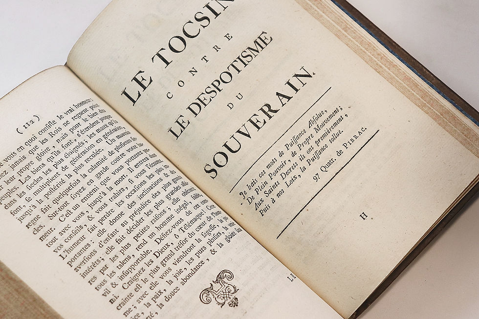 Miniature : Voltaire | Anonyme. Lettres chinoises et l'Essai contre l'abus du pouvoir ...