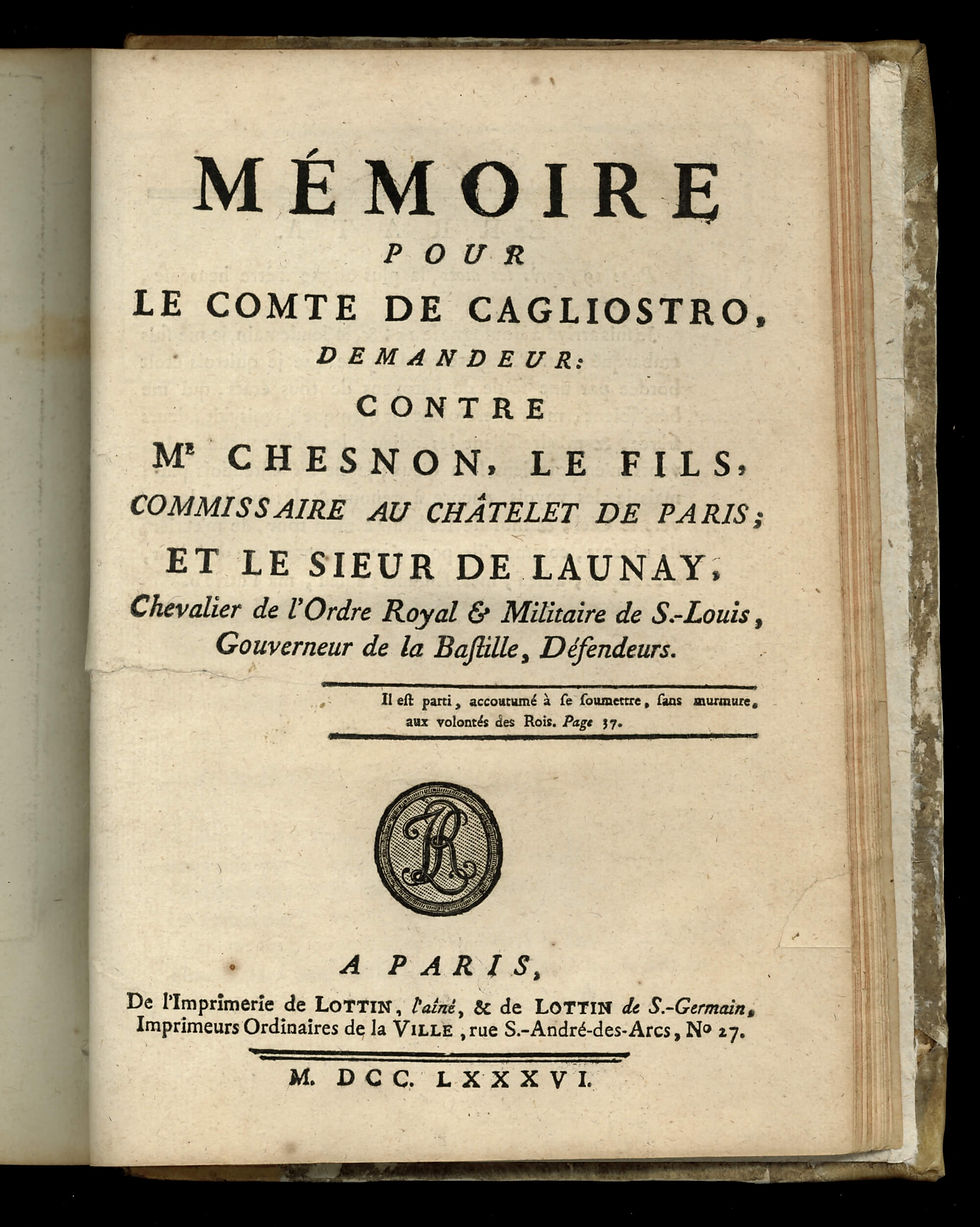 Miniature : Affaire du collier de la reine Marie-Antoinette (1785-1786). Ensemble rare