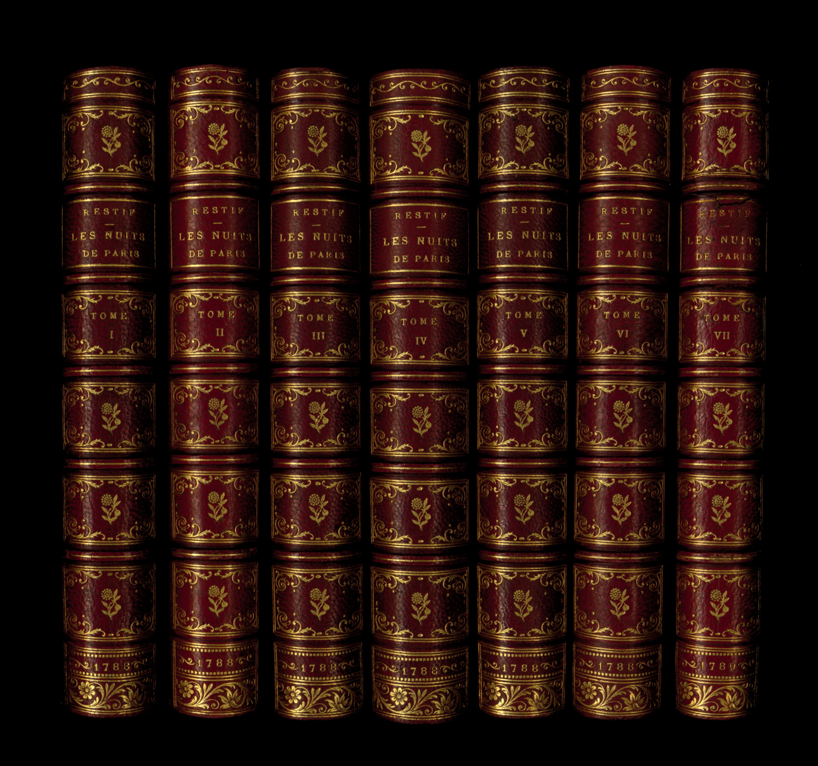 Rétif de la Bretonne [Restif de la Bretone]. Les Nuits de Paris (1788-1789). EO