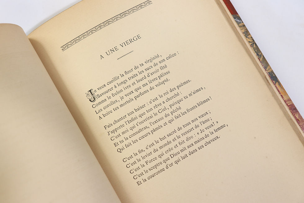 Miniature : Edmond Haraucourt. La Légende des Sexes (1882). EO. Reliure de l'époque.