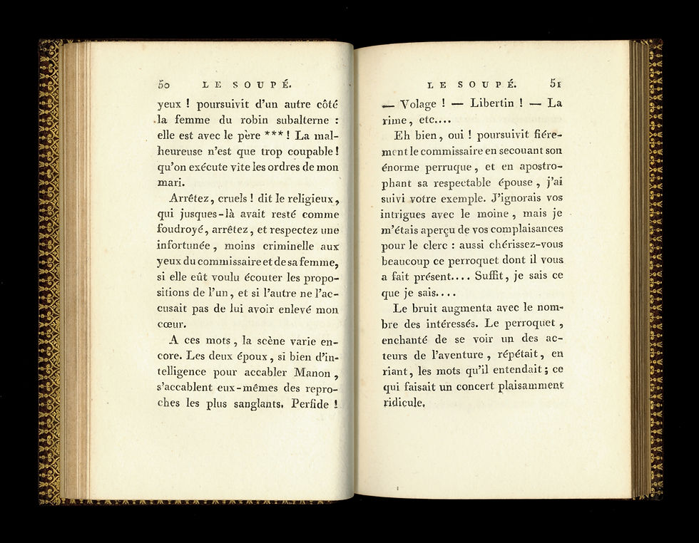 Miniature : Le Soupé ou Contes de l'abbé de Colibri | Cailhava de l'Estandoux] Didot, 1797
