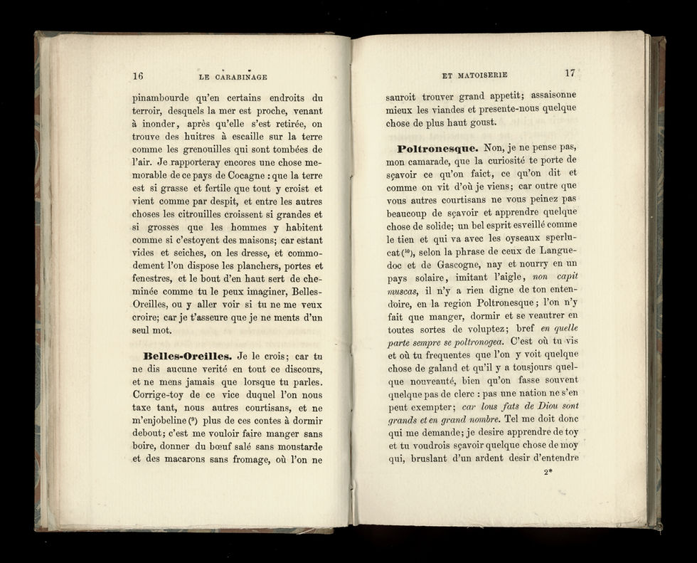 Miniature : Le Carabinage et Matoiserie soldatesque (1616). (J. Gay, 1867). Ex. Paul Lacroix