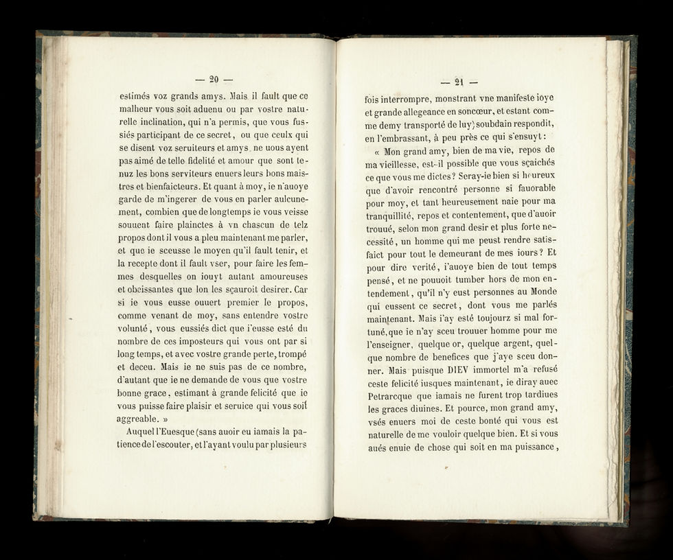 Miniature : La nouvelle d'un Révérend Père en Dieu ... (1546). Rare réimpression de 1862.