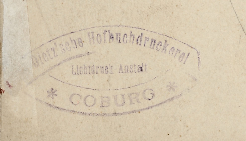 Miniature : RÜDIGER (B.) [Allemagne] Dessin original, aquarelle & gouache. Allemagne, 1895 ?