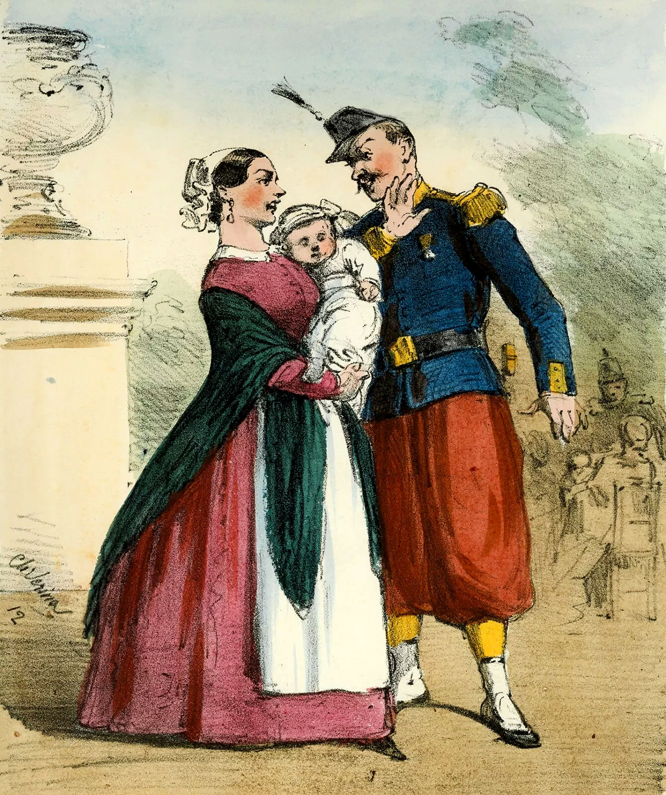 1858 1862 | Charles Vernier Caricature politique lithographie originale