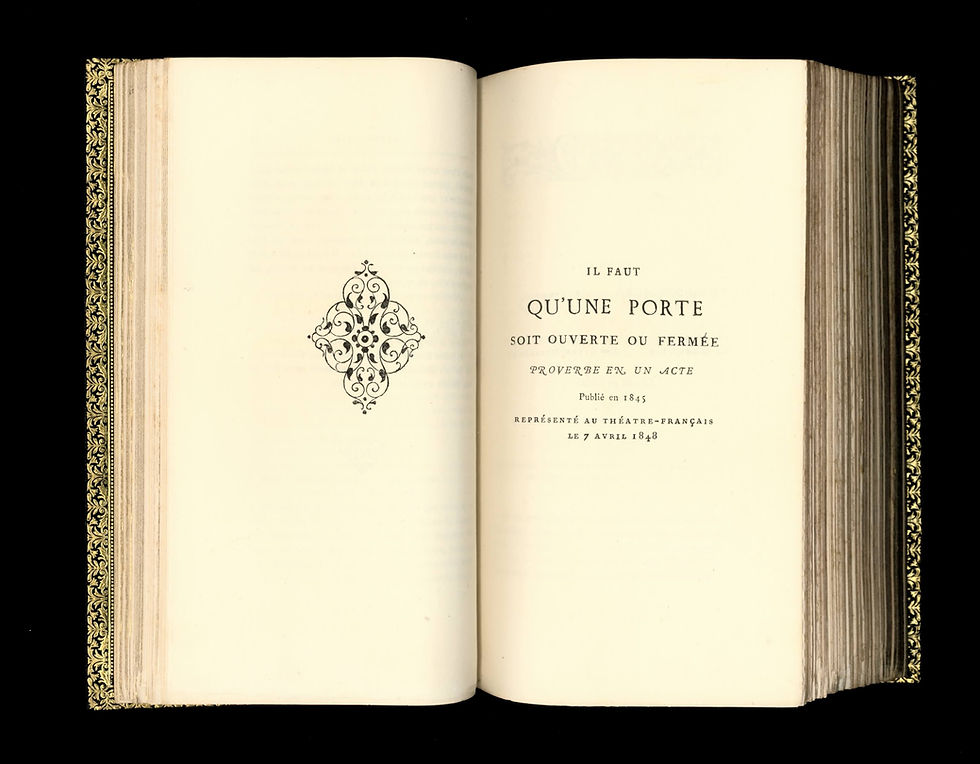 Miniature : Les Oeuvres d'Alfred de Musset (Lemerre, 1876-1877) Splendide ex. sur Hollande.
