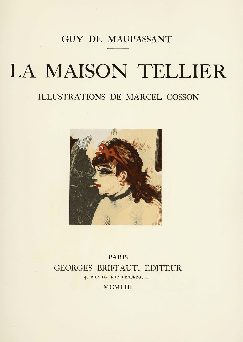 Miniature : Guy de Maupassant | La Maison Tellier | Illustrations de Marcel Cosson (1953).
