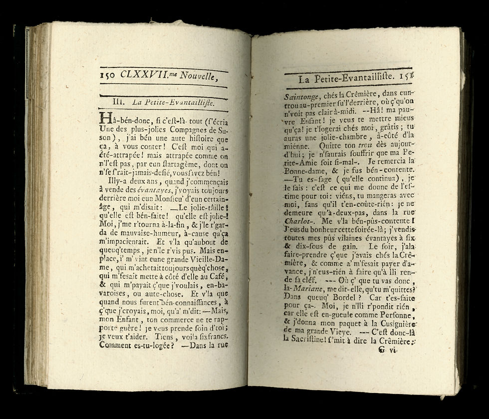 Miniature : Rétif de la Bretonne [Restif de la Bretone]. Les Contemporaines 1781-1792 (1825)