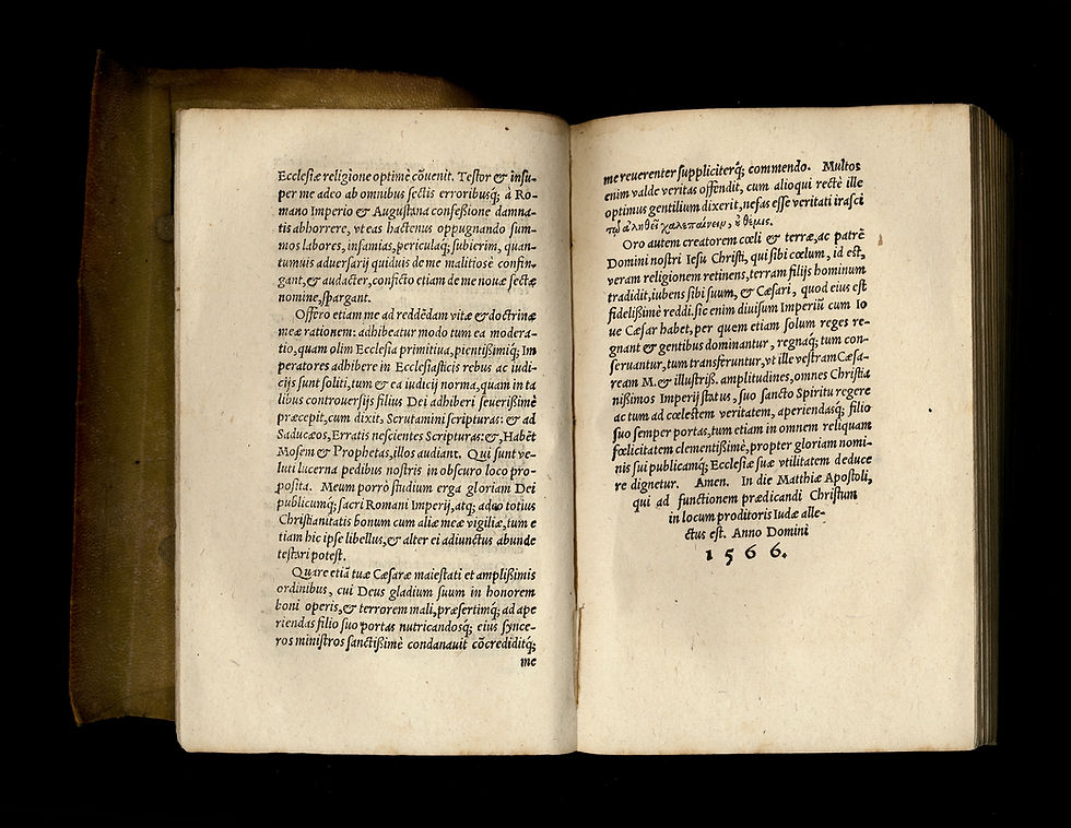 Thumbnail: 1562-1566 | Réunion bâloise de deux ouvrages rares |  De translatione Imperii ..