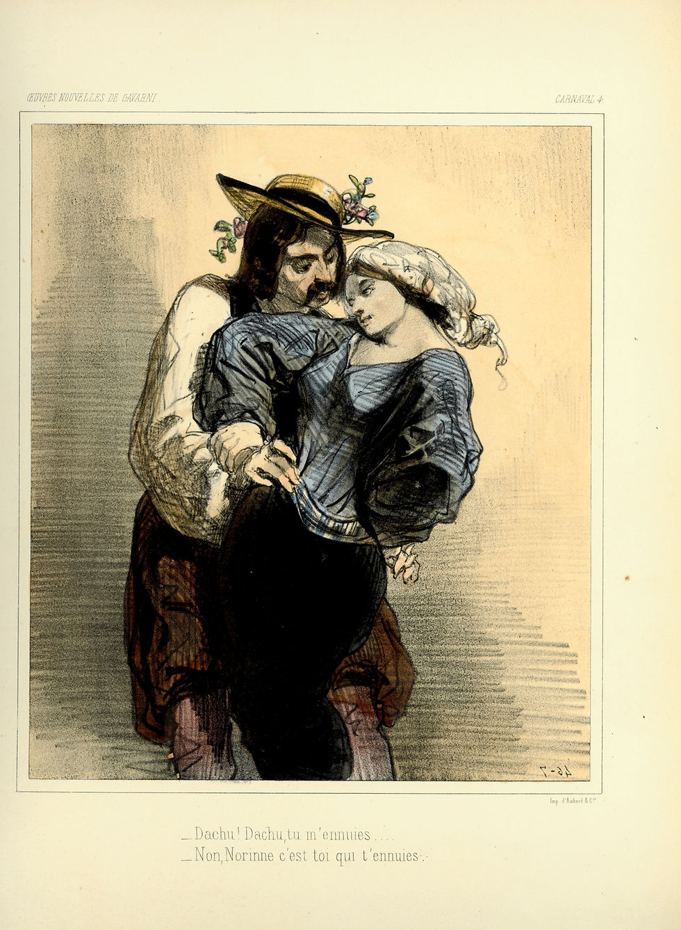 Miniature : 1850 | Paul Gavarni | Très rare album de 88 lithographies originales en couleurs
