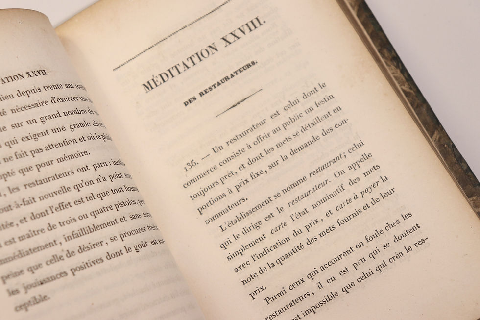 Miniature : Brillat-Savarin. Physiologie du Goût (1828). Seconde édition. Bel ex.