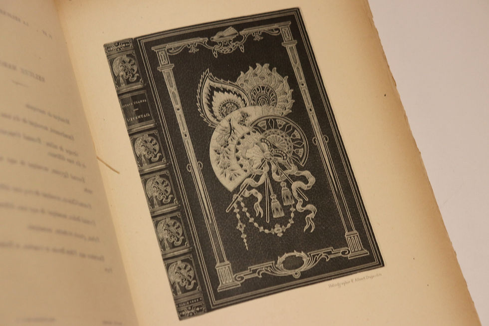 Miniature : La Reliure Moderne par Octave Uzanne (1887). Exemplaire de dédicace sur vélin.