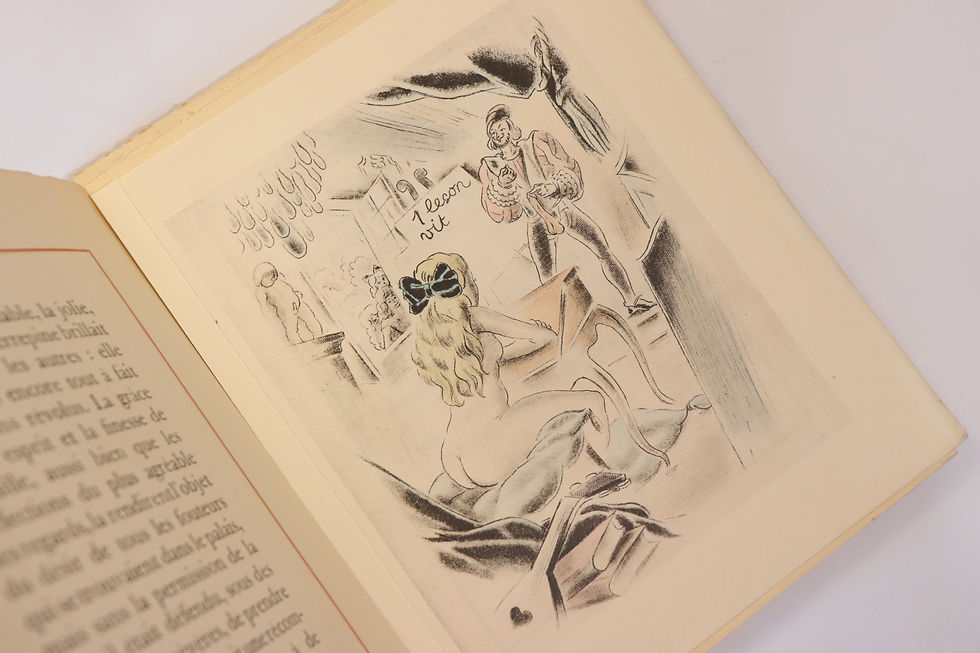 Miniature : Comte de Caylus. La Fée Paillardine (1933). André Collot. 1/175 ex. Rare