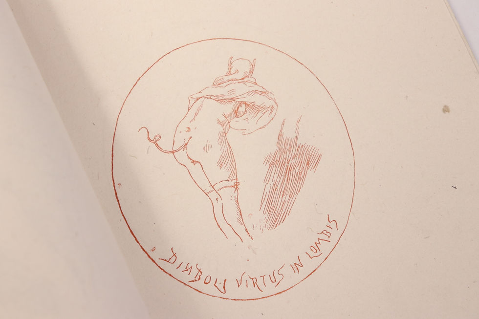 Miniature : Félicien Rops. Eugène Demolder. Etude Patronymique. 1/6 ex. Chine. Autographe