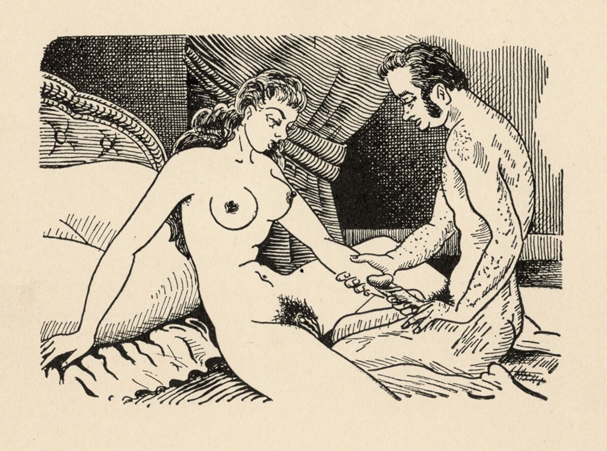 Suite des 12 illustrations pour Perverse Lydia (Toulouse, Francis Flores, 1958)