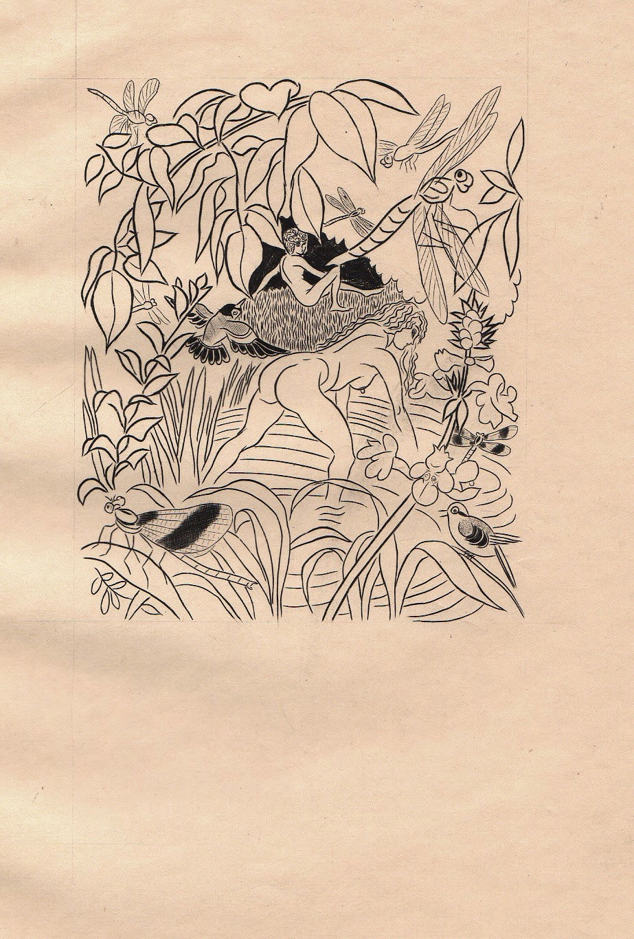 Miniature : Les Amours patorales de Daphnis et Chloé par Longus. Illustrations de Jean Dulac