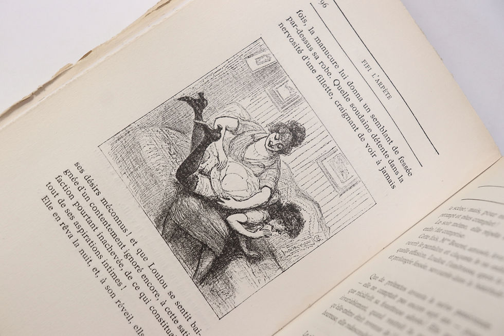 Miniature : Louis Malteste. Fifi l'Arpète. 1922. Orties Blanches. Fessée. Spanking.