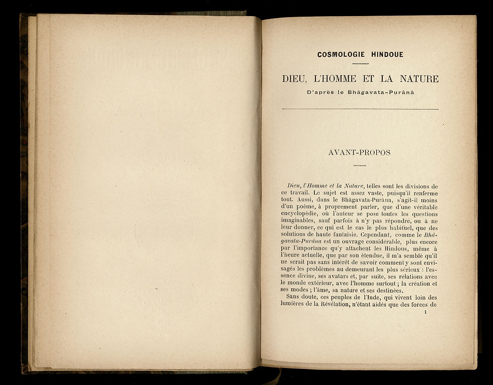 Miniature : 1898 |  [INDE] Cosmologie Hindoue d'après Le Bhâgavata Purâna, par A. Roussel