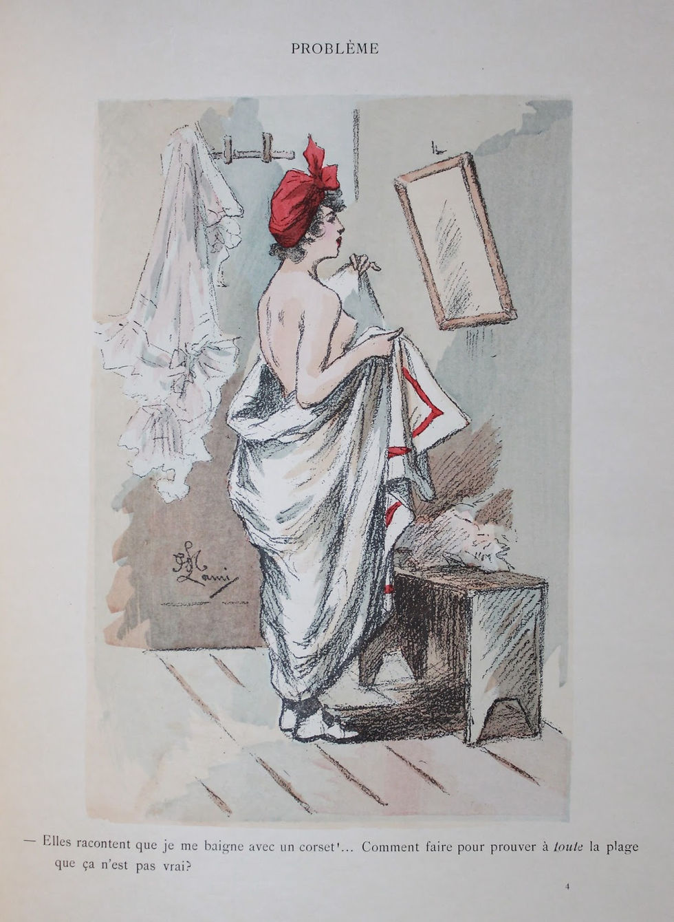 Miniature : Entre Femmes. Album par Madame Lami (1898). 1 des 20 ex. sur Japon