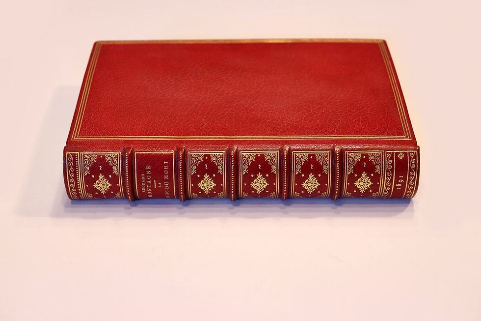 Miniature : E. Montagne. La Main du Mort (1891). Nouvelles. EO. Japon. Ex. de l'auteur