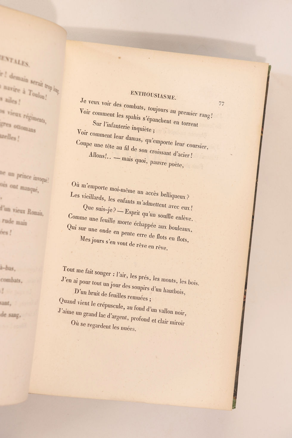Miniature : Victor Hugo. Les Orientales. Belle reliure romantique de l'époque. Bel ex.