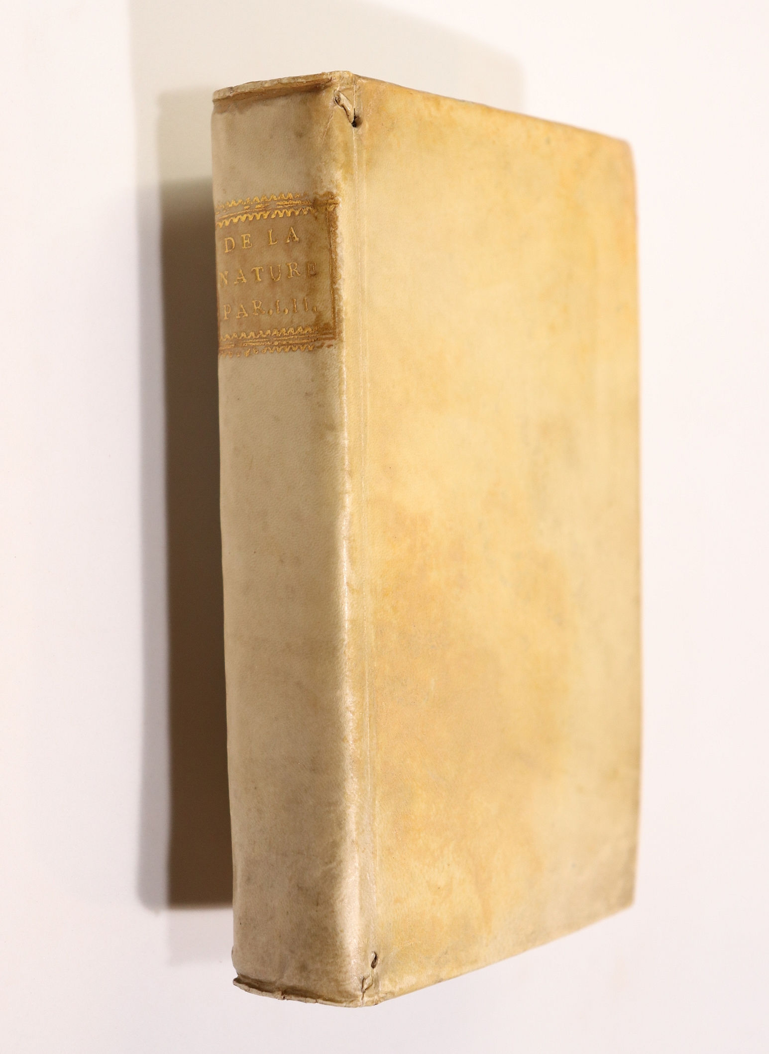 Robinet. De la Nature. 1762. Matérialisme et métaphysique. Sciences naturelles.