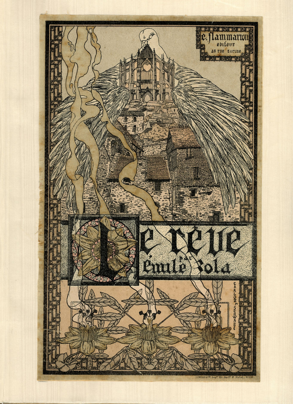Emile Zola. Le Rêve (1892). Première édition illustrée par Carlos Schwabe 1/30