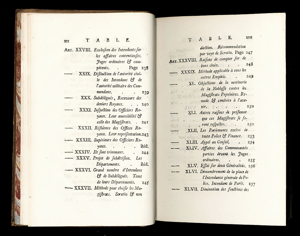 Miniature : Considérations sur le Gouvernement ancien et présent de la France (1765)
