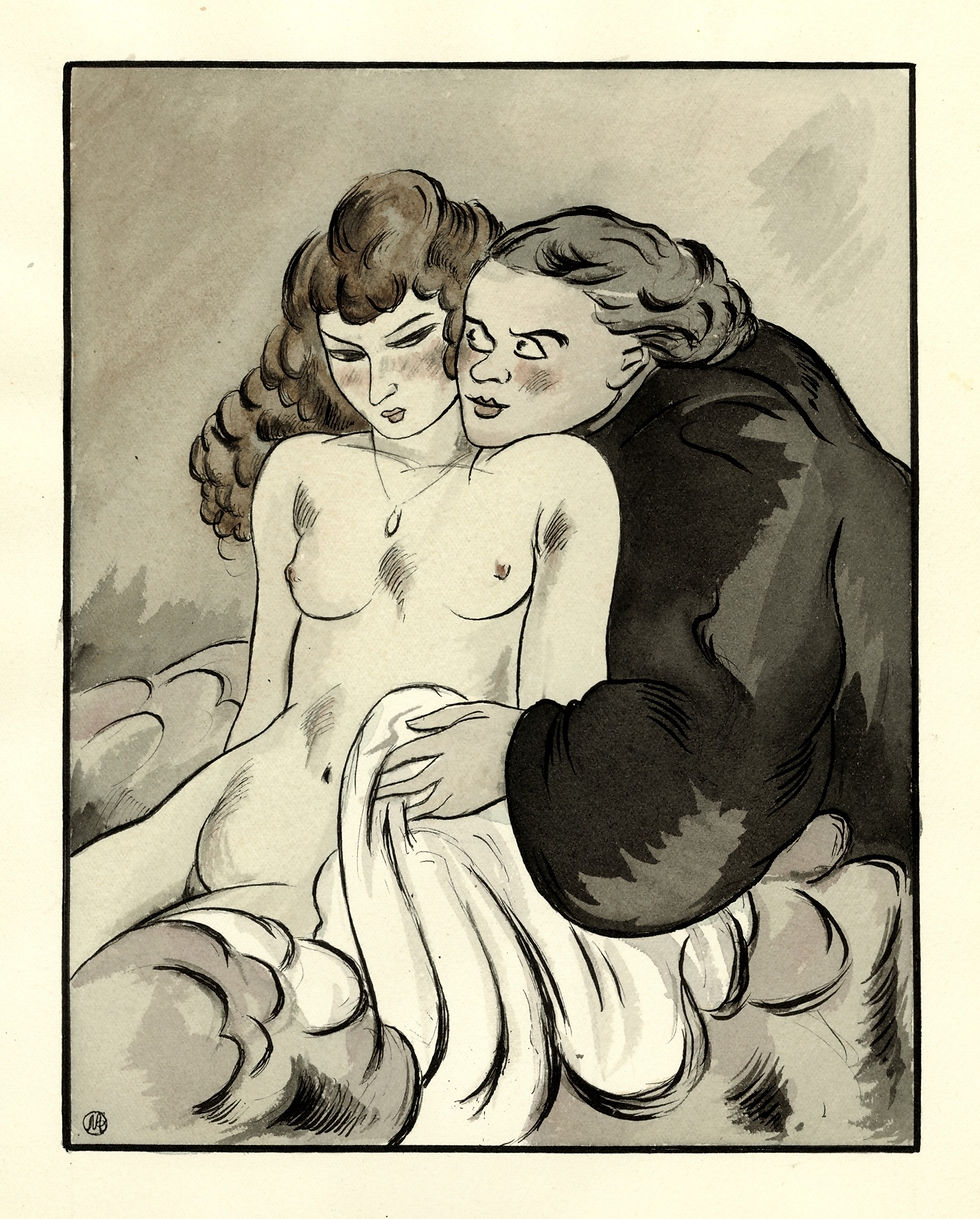 Miniature : Les Contes et Nouvelles en vers de La Fontaine imagés par Charles Martin (1930).