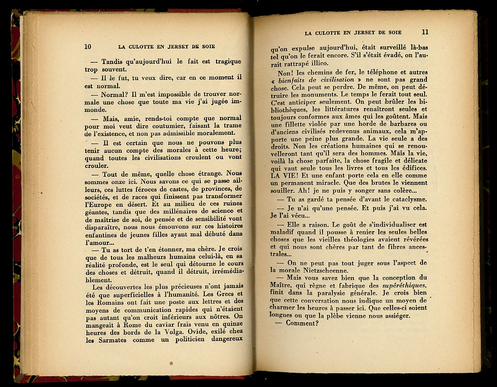 Miniature : Rénée Dunan | Dédicace à Elie Dautrin | Triple Caresse | Culotte en jersey 1922