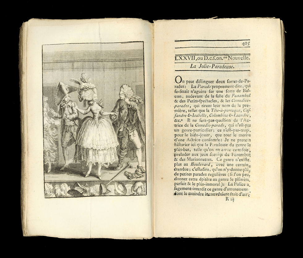 Miniature : Rétif de la Bretonne. Les Contemporaines ou Aventures des plus jolies Femmes.
