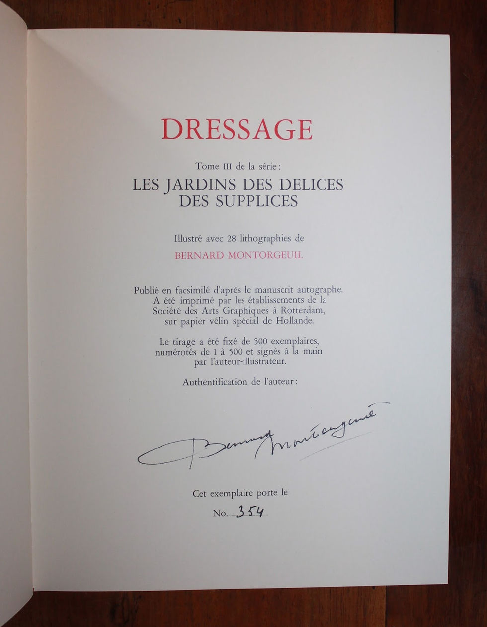 Miniature : Dressage. LesJardins des Délices et Supplices par Montorgeuil (1970). BDSM