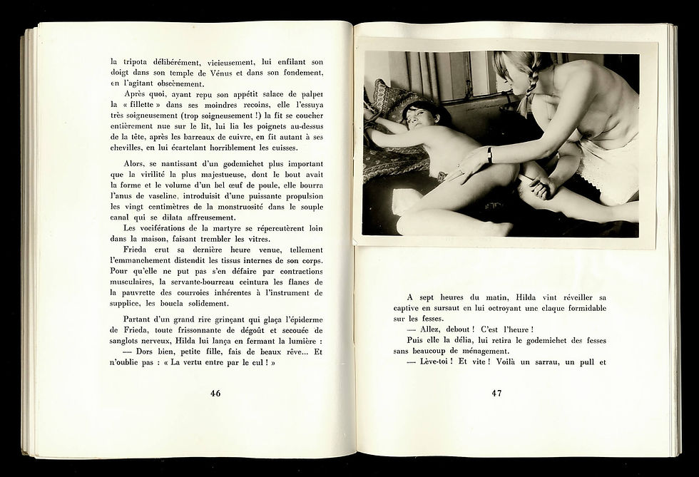 Miniature : La Perverse Dominatrice (1965). Roman érotique | 30 photographies contrecollées