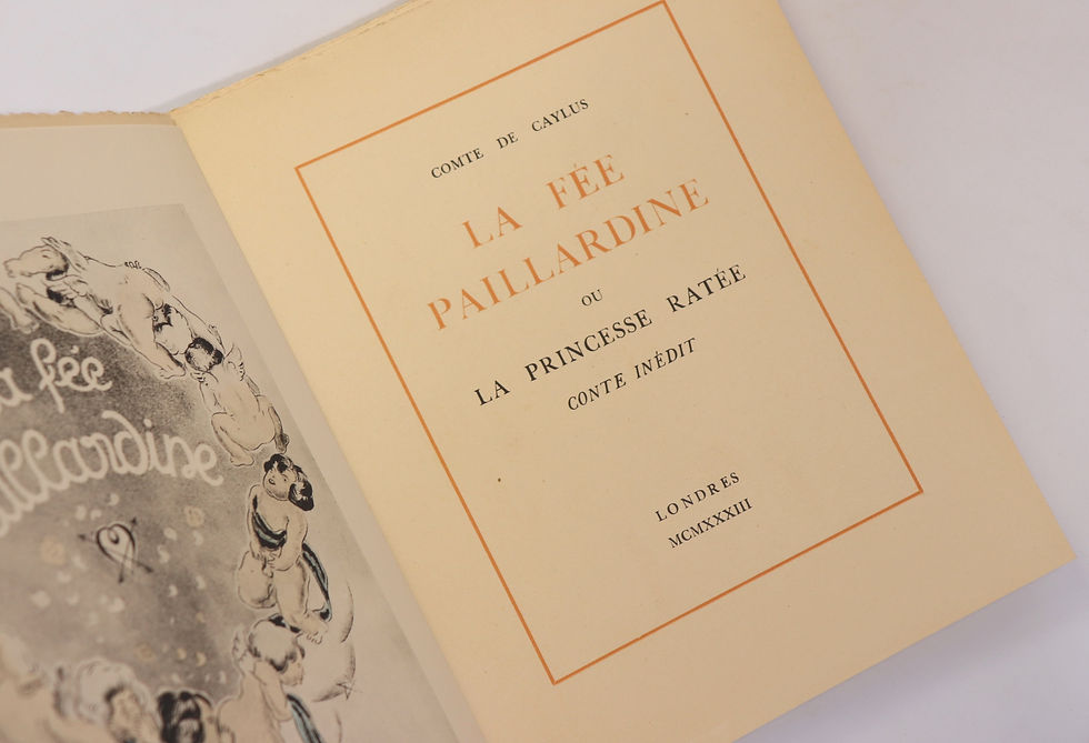 Miniature : Comte de Caylus. La Fée Paillardine (1933). André Collot. 1/175 ex. Rare