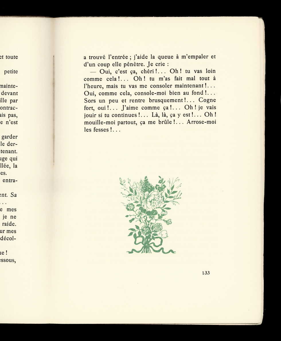 Miniature : Une jeune fille à la page (1937). Très rare premier tirage de ce curiosa. Bécat.