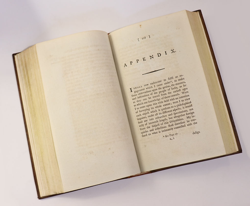 Miniature : William Robertson. India (1794). Second edition. Très belle reliure de l'époque